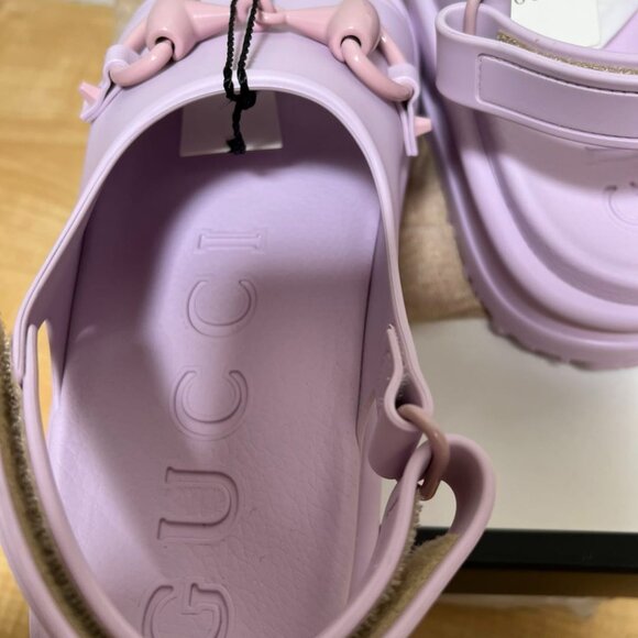 Gucci Interlocking G Platform Sandal Light Pink (Women's) - Picture 6 of 7